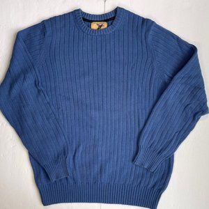 G.H. Bass & Co Men's Blue color Crew Neck Sweater, Size S